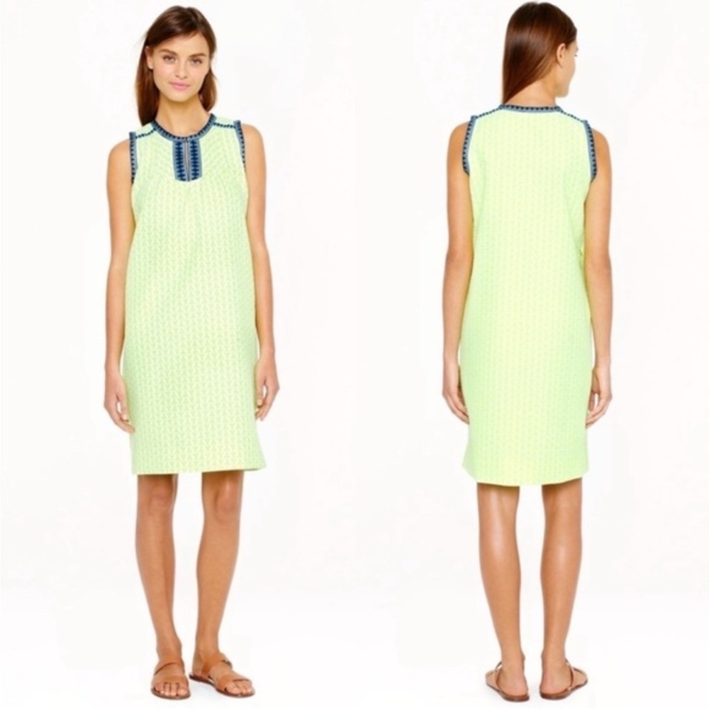 J. Crew Womens Bright Yellow Neon Arrow Print Shift
Dress size 8 Style A5361